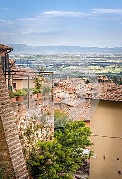 Old Montepulciano town in Tuscany