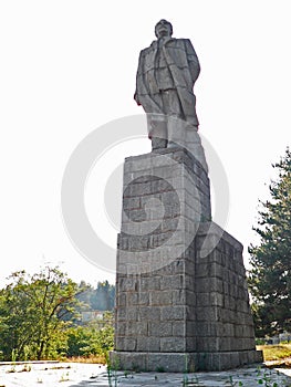 Old monument from communist period in Bulgaria. Georgi Dimitrov.