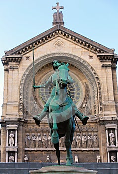 Old Monument of Jeanne d Arc (Joan of Arc)