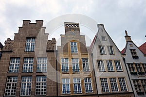 Old monumental facades in Munster