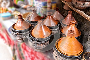 Old Moroccan Tajine, Traditional Morocco Ceramic Tableware, Arabic Marqa, Moroccan Tagine Food