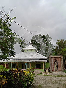 an old mosque in a remote village