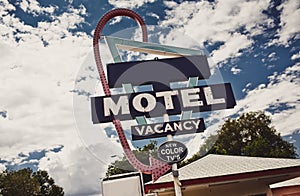 Old motel sign