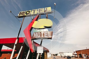 Old motel sign