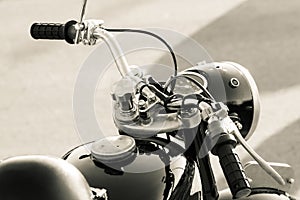 Old motorbike detail