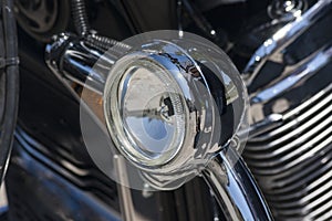 Old motorcycle: detail