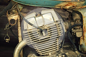 Old motorcycle engine
