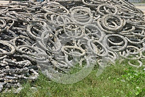 Old motorcycle tires