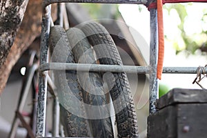 Old motorcycle tires