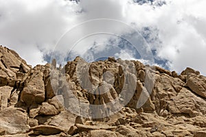 Old mountain of the Ritu County in Tibet, China