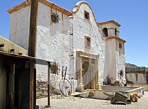 Old Movie Set Spanish Mission Church