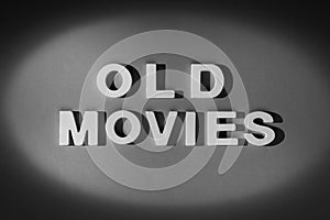 Old Movies - Vintage title style inscription