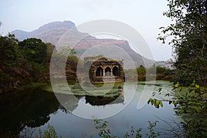 Old mulher fort in Sahyadri ghat photo