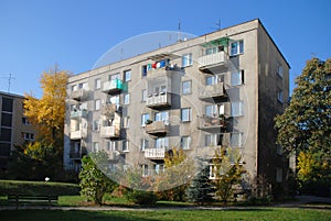 Old multi-family building in Wroclaw.