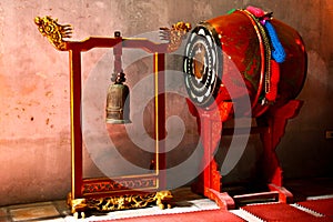 Old music instruments in Hanoi, Vietnam