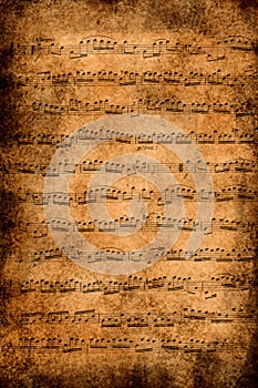 Old music paper