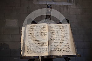 Old music score