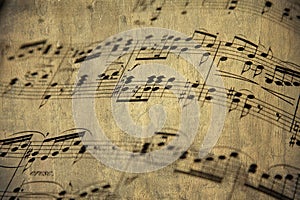 Old music sheet