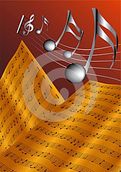 The old musical score