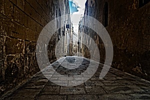 Old Narrow Roads in Mdina, Malta