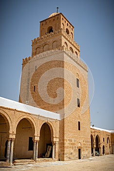 Traditional building in Houmt El Souk in Djerba, Tunisi photo