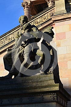 Old National Gallery building exterior in Berlin, Germany