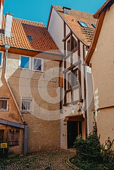 Old national German town house in Bietigheim-Bissingen, Baden-Wuerttemberg, Germany, Europe. Old Town is full of