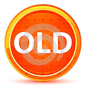 Old Natural Orange Round Button