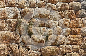 Old natural stone wall