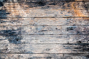 Old natural wooden background from old wooden table