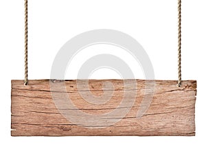 Old nature wood sign isolated on white background 2