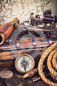 Old nautical instruments