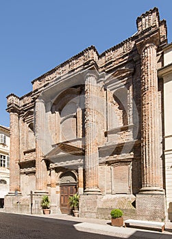 Old neoclassic building, Casale Monferrato, Italy photo