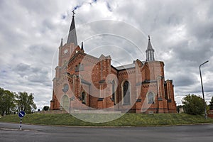 Old neogothic Lutheran church. Loviisa, Finland