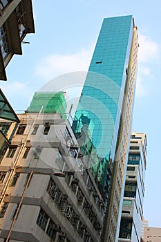 Old and new building