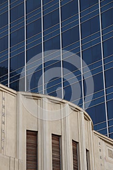 Old and new buildings side by side