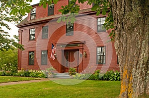 Old New England Colonial House photo