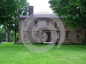 Old New England Georgian Colonial Style House photo