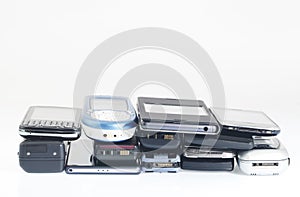 Old and new Mobile phones, smartphone