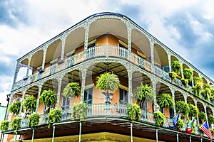 Old New Orleans houses in french