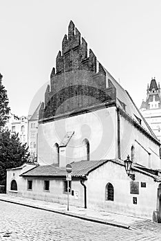 Old New Synagogue in Jewish Quarter Josefov in Prague, Czech Republic