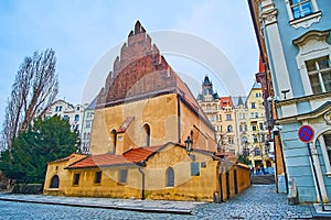 The Old New Synagogue Staronova Synagoga, Josefov, Prague, Cazech Republic