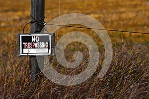 Old No Trespassing Signage