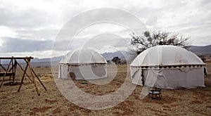 Old Nomadic Turkish Tents.