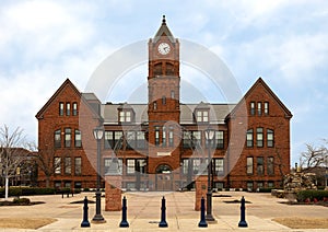 Old North Tower on the campus of The University of Central Oklahoma (UCO) in the City of Edmond Oklahoma.Ce