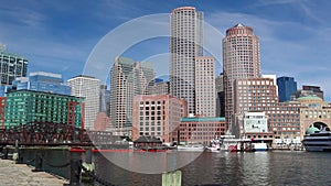 Old Northern Bridge crossing Boston Harbor