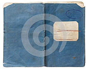 Old note book isolated