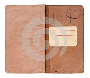 Old note book isolated