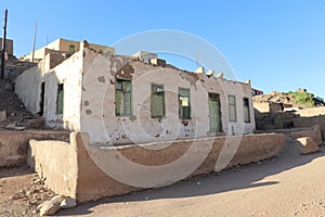 old nubian house on Heissa island in Aswan