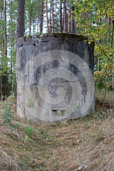 Old nuclear bunkers in Central Europe. Atomic shelters hidden de photo